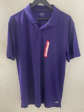 NWT BCG Men's Purple Short-Sleeve Polo Large